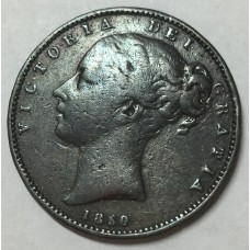 GREAT BRITAIN UK 1850/40 . FARTHING COIN . OVERDATE